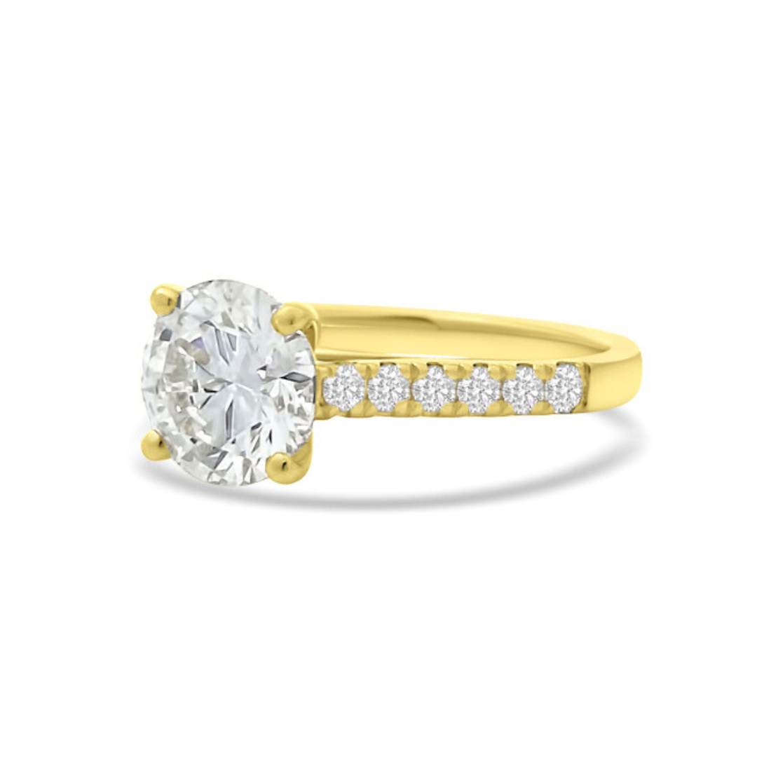 Yellow Gold Ethical Diamond Ring 2.00ct