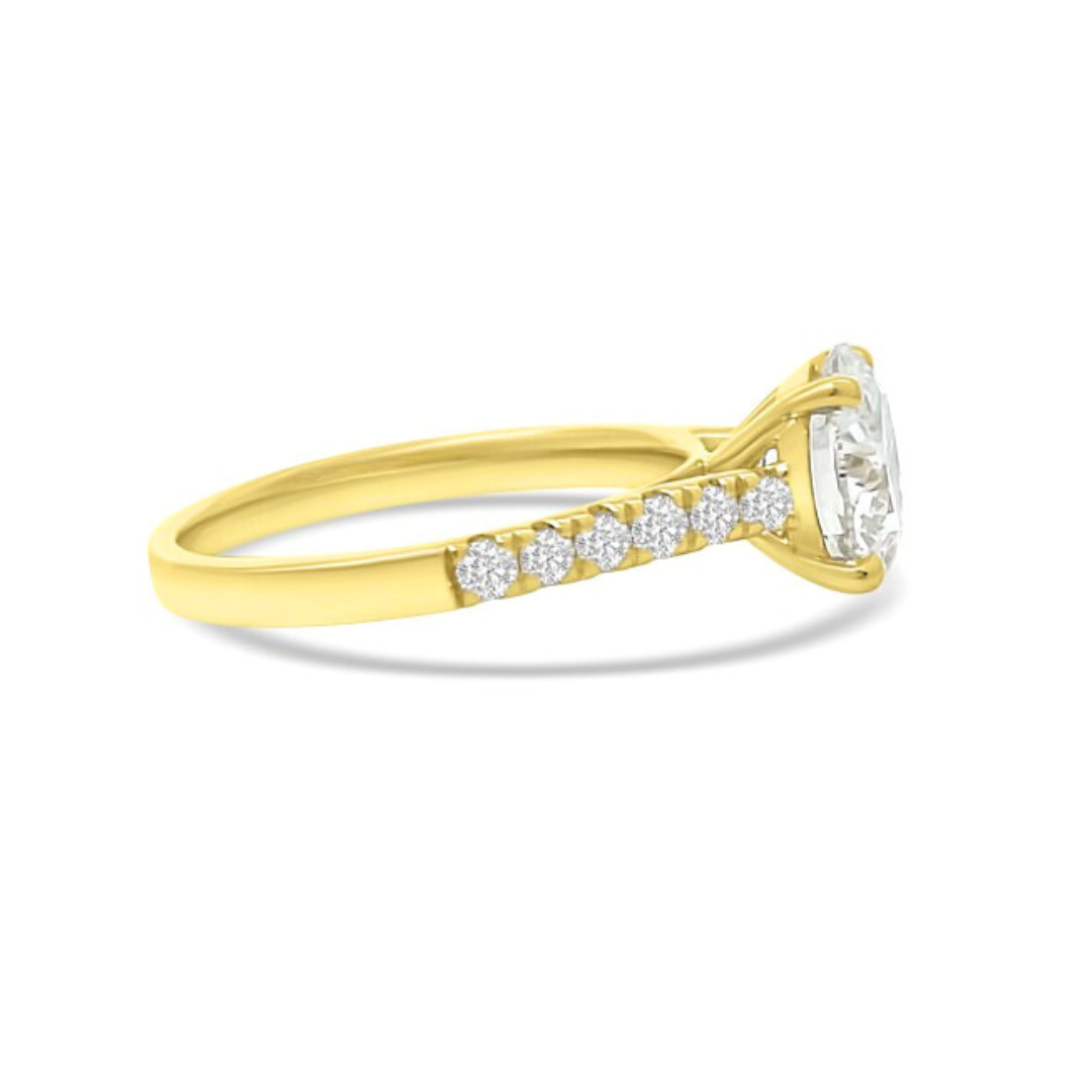 Yellow Gold Ethical Diamond Ring 2.00ct