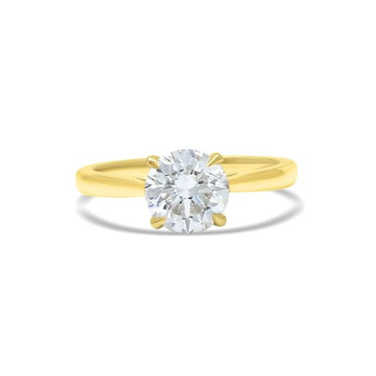 Yellow Gold Ethical Diamond Solitaire Ring 1.50ct