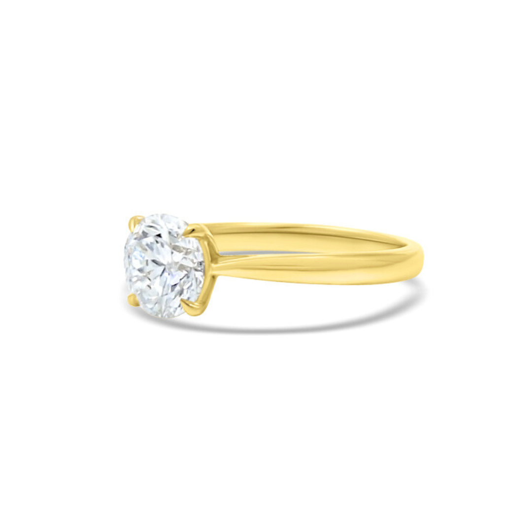 Yellow Gold Ethical Diamond Solitaire Ring 1.50ct