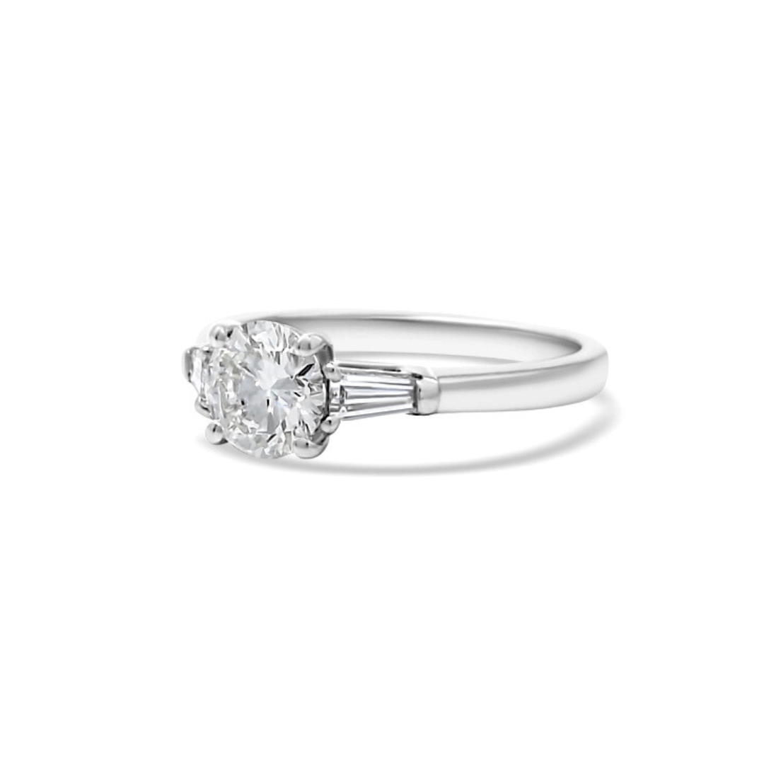 White Gold Ethical Diamond Three Stone Ring 1.50ct