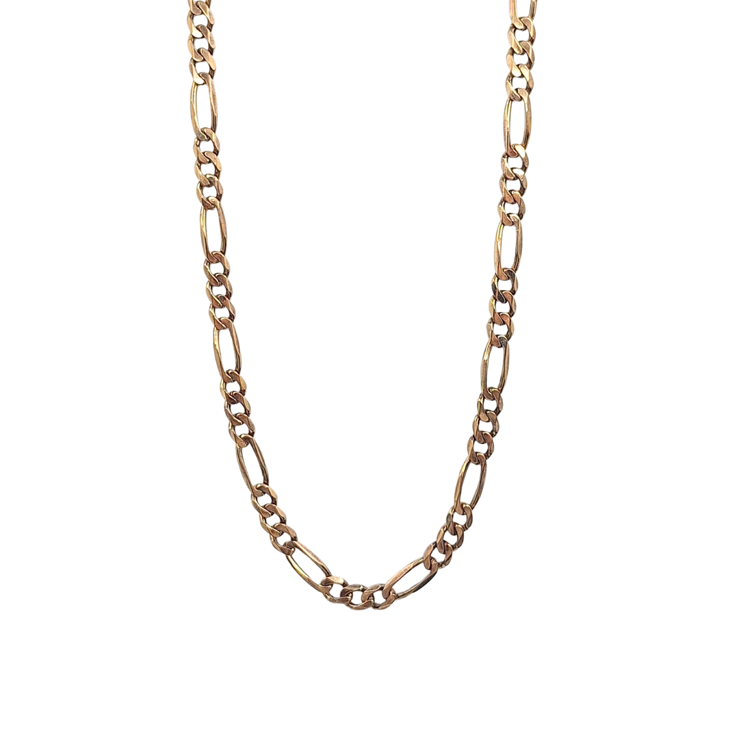 9ct Yellow Gold Figaro Chain 20"