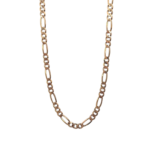 9ct Yellow Gold Figaro Chain 20"