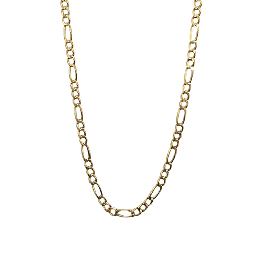 9ct Yellow Gold Figaro Chain 26"
