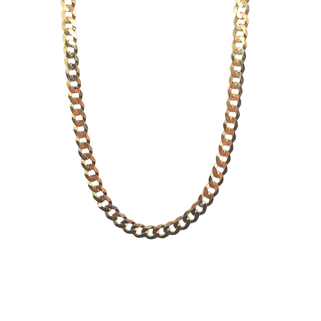 9ct Yellow Gold Curb Chain 20"