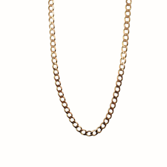 9ct Yellow Gold Curb Chain 24"