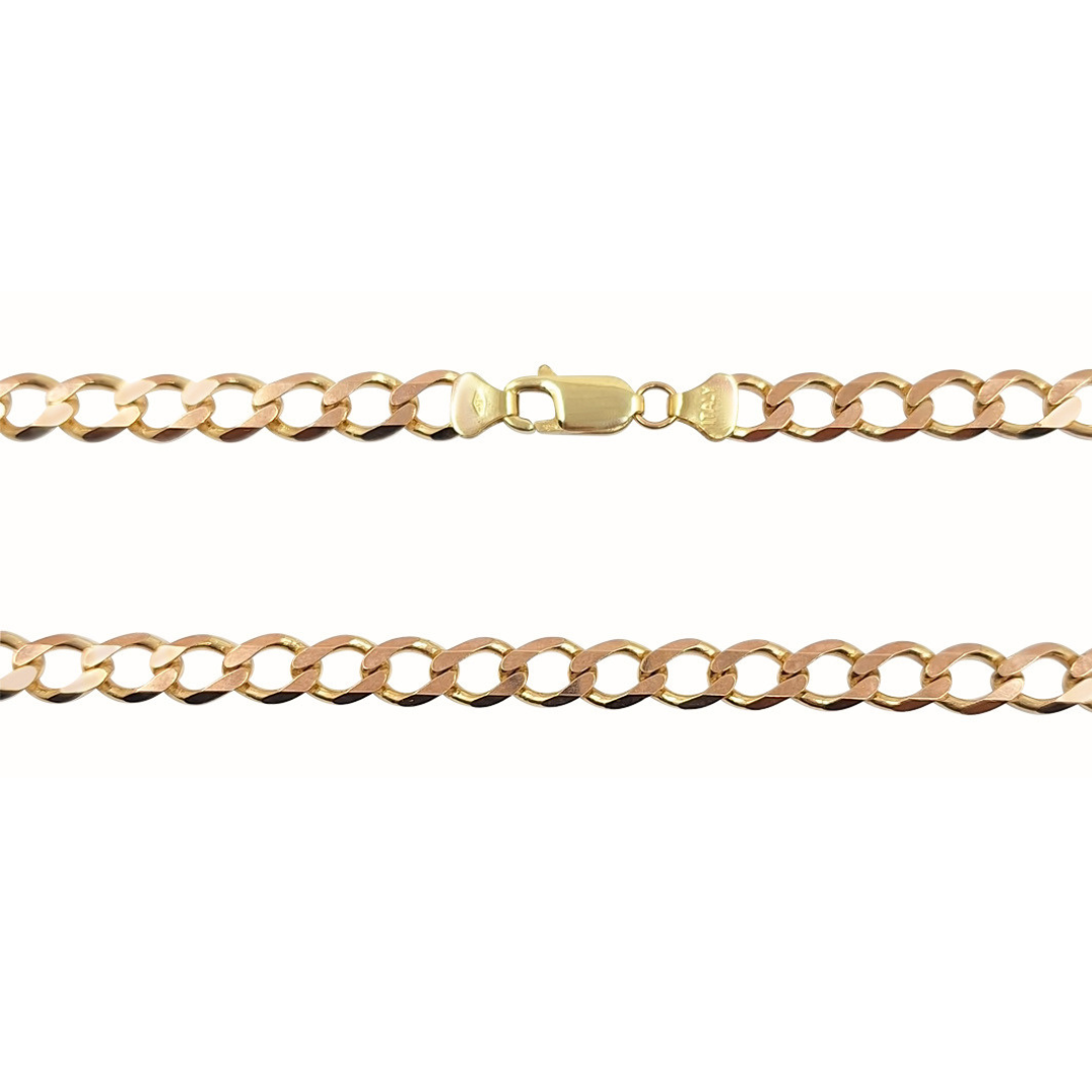 9ct Yellow Gold Curb Chain 24"