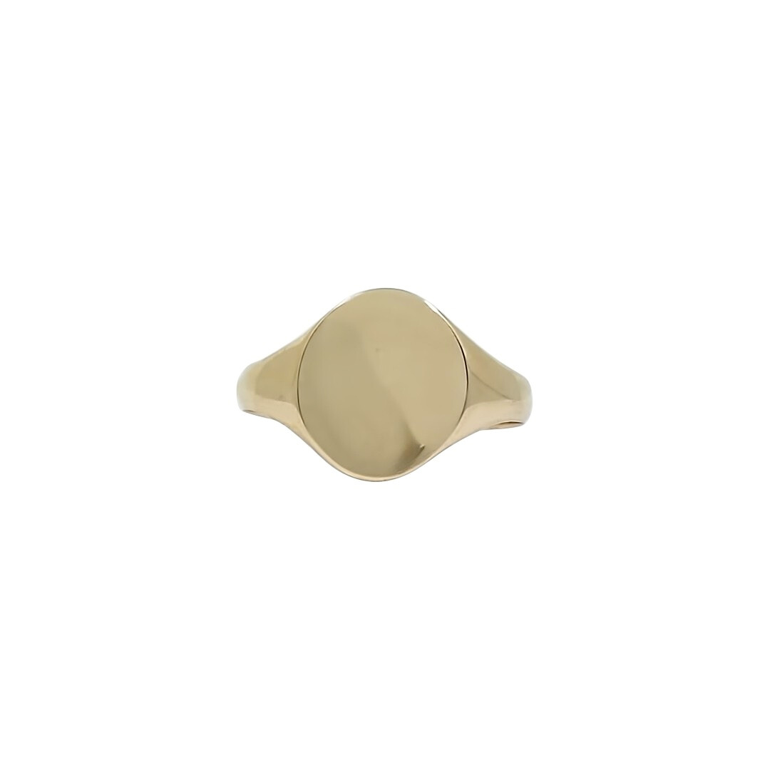 9ct Yellow Gold Oval Signet Ring