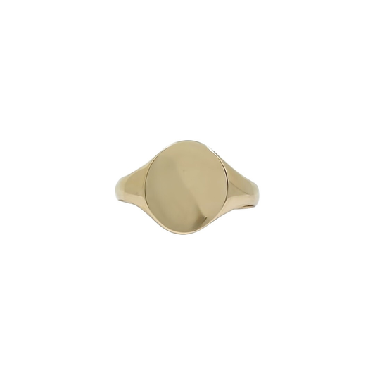 9ct Yellow Gold Oval Signet Ring