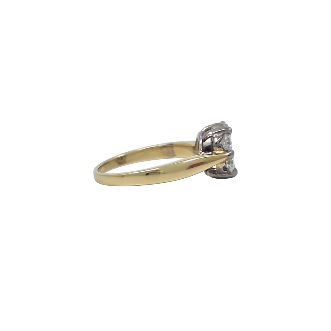 18ct Yellow Gold Diamond Cluster Ring 1.50ct