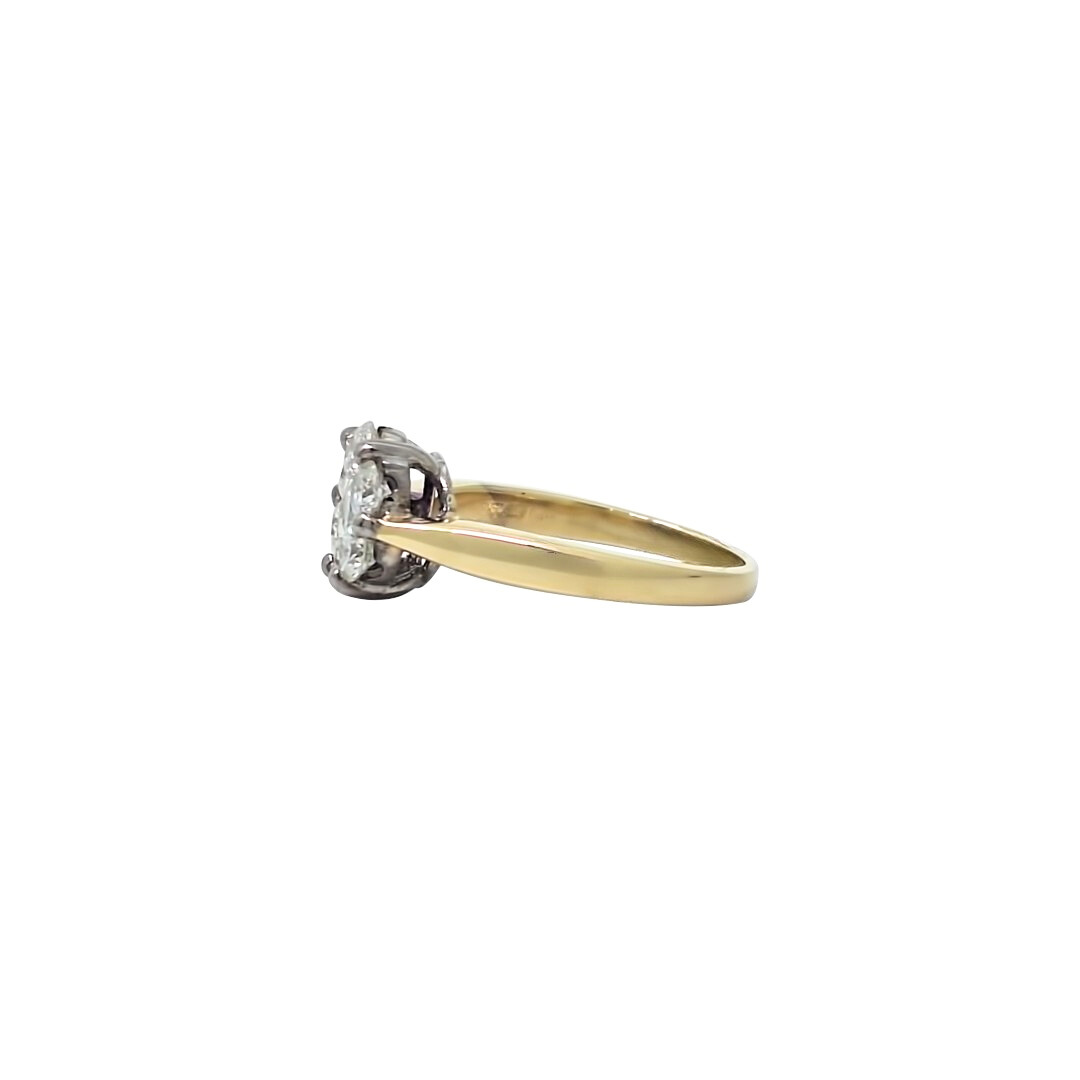 18ct Yellow Gold Diamond Cluster Ring 1.50ct