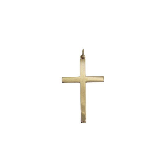 9ct Yellow Gold Plain Cross