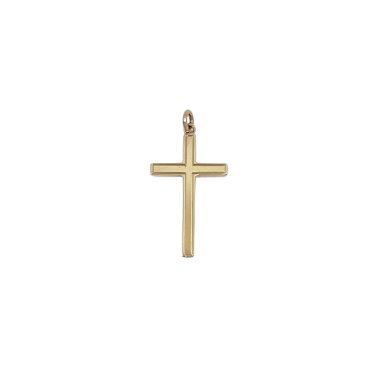 9ct Yellow Gold Plain Cross