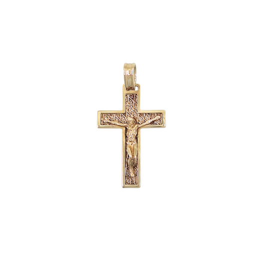 9ct Yellow Gold Crucifix