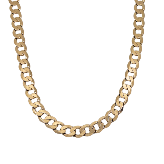 9ct Yellow Gold Curb Chain 20"