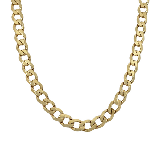 9ct Yellow Gold Curb Chain 20.5"
