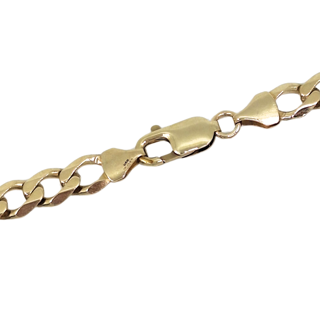 9ct Yellow Gold Curb Chain 20.5"