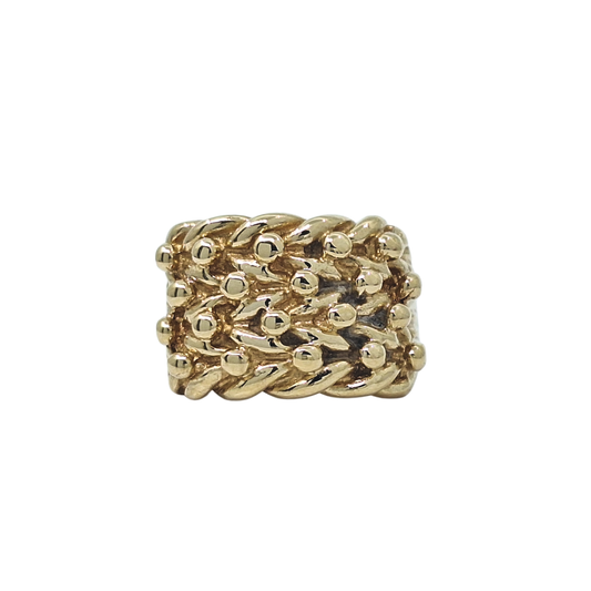 9ct Yellow Gold Keeper Ring