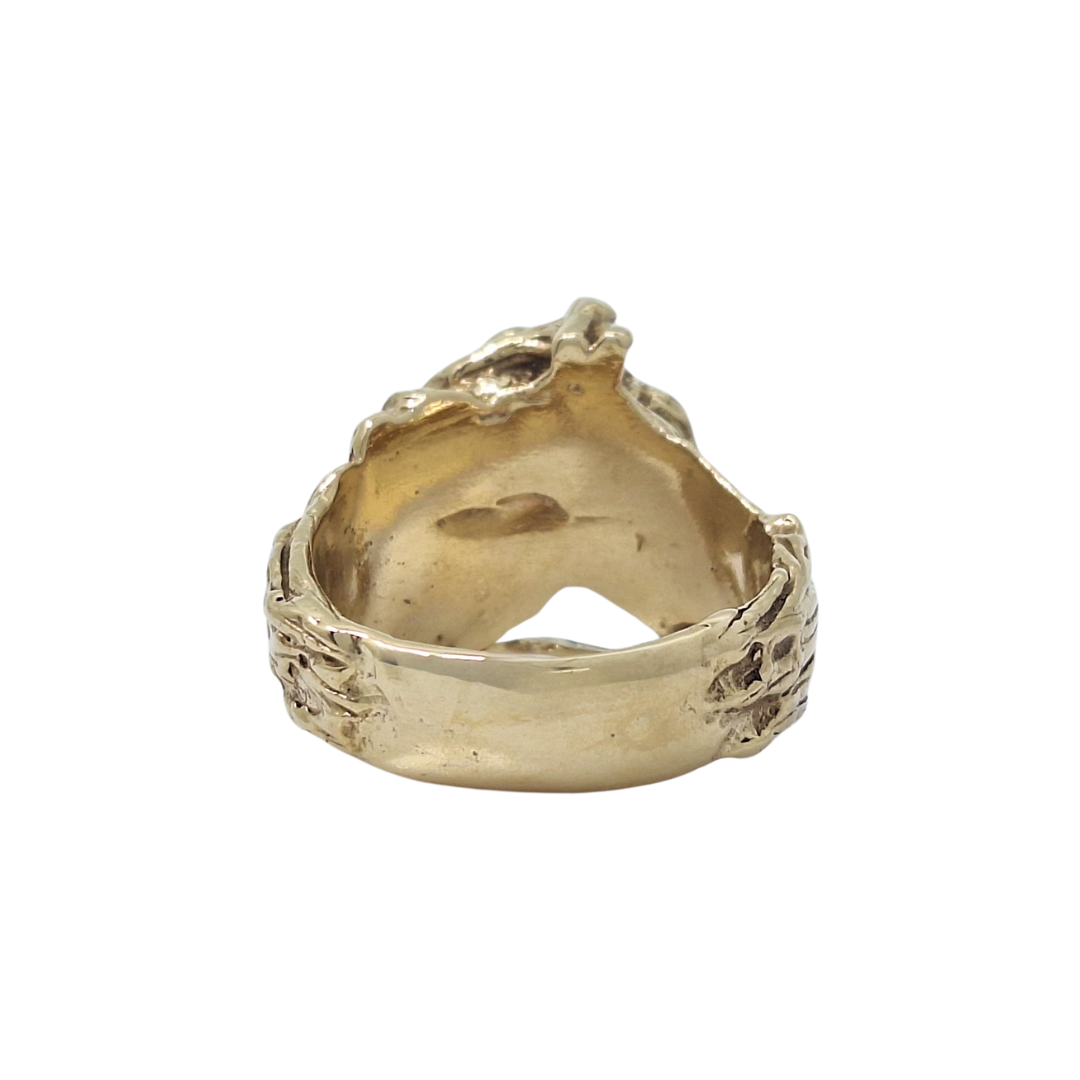 9ct Yellow Gold Horse Head Ring