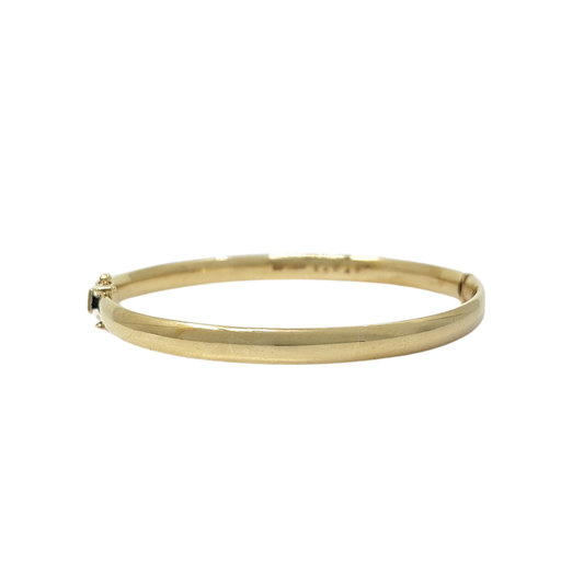 9ct Yellow Gold Hinged Bangle