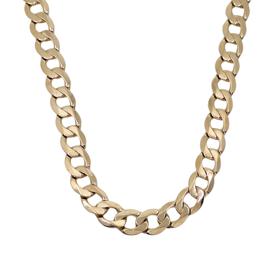 9ct Yellow Gold Curb Chain 24"
