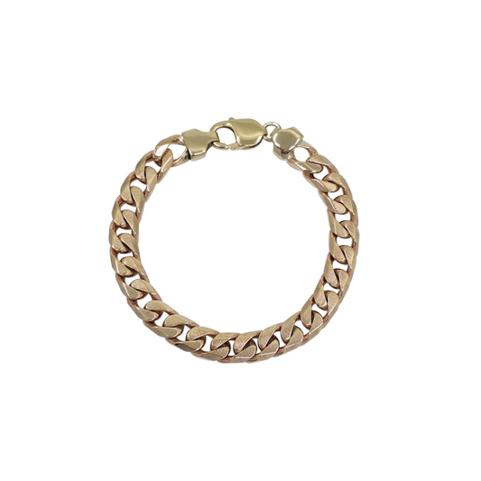 9ct Yellow Gold Curb Bracelet 8.5"