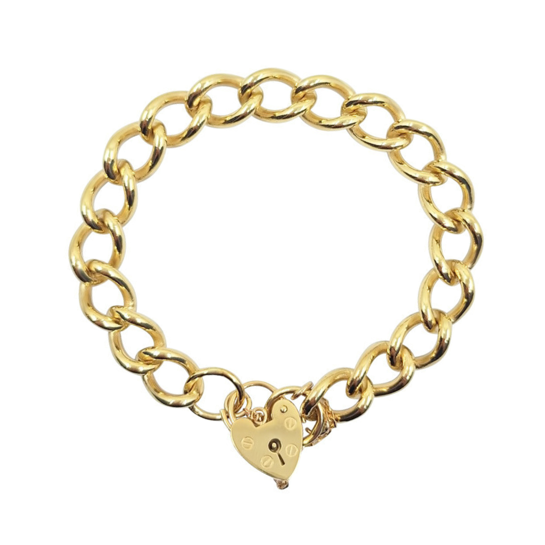 9ct Yellow Gold Charm Bracelet 7"