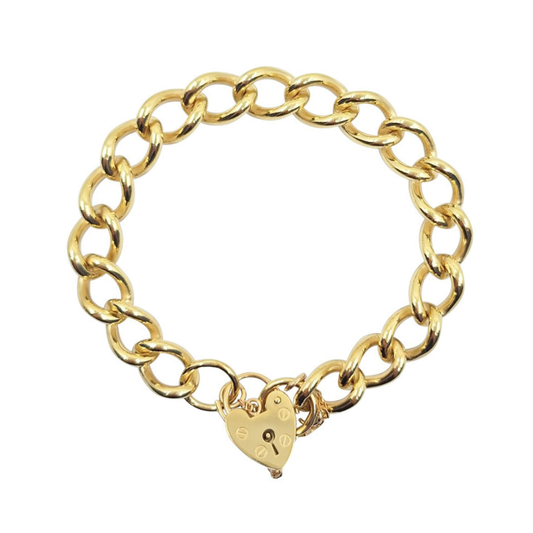 9ct Yellow Gold Charm Bracelet 7"