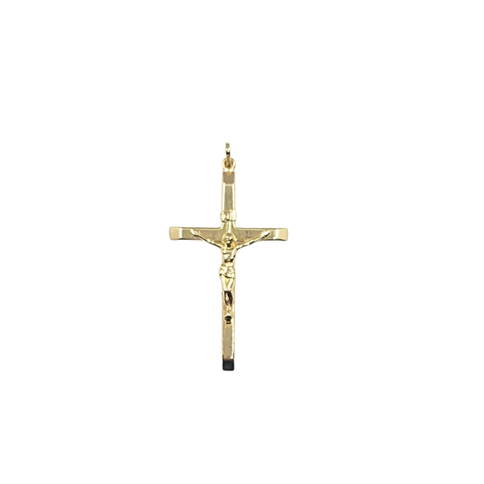 9ct Yellow Gold Crucifix