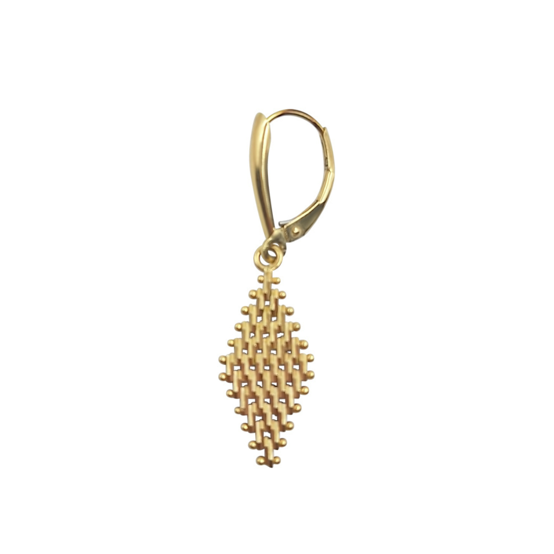14ct Yellow Gold Articulated Drop Earrings