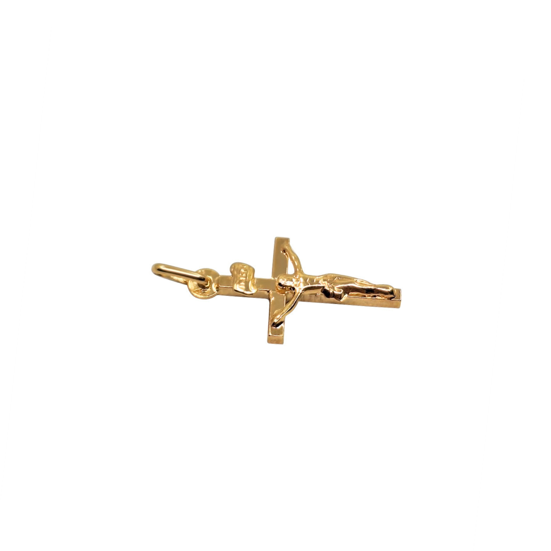 9ct Yellow Gold Crucifix Pendant