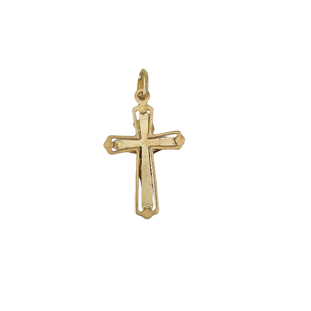 9ct Yellow Gold Crucifix