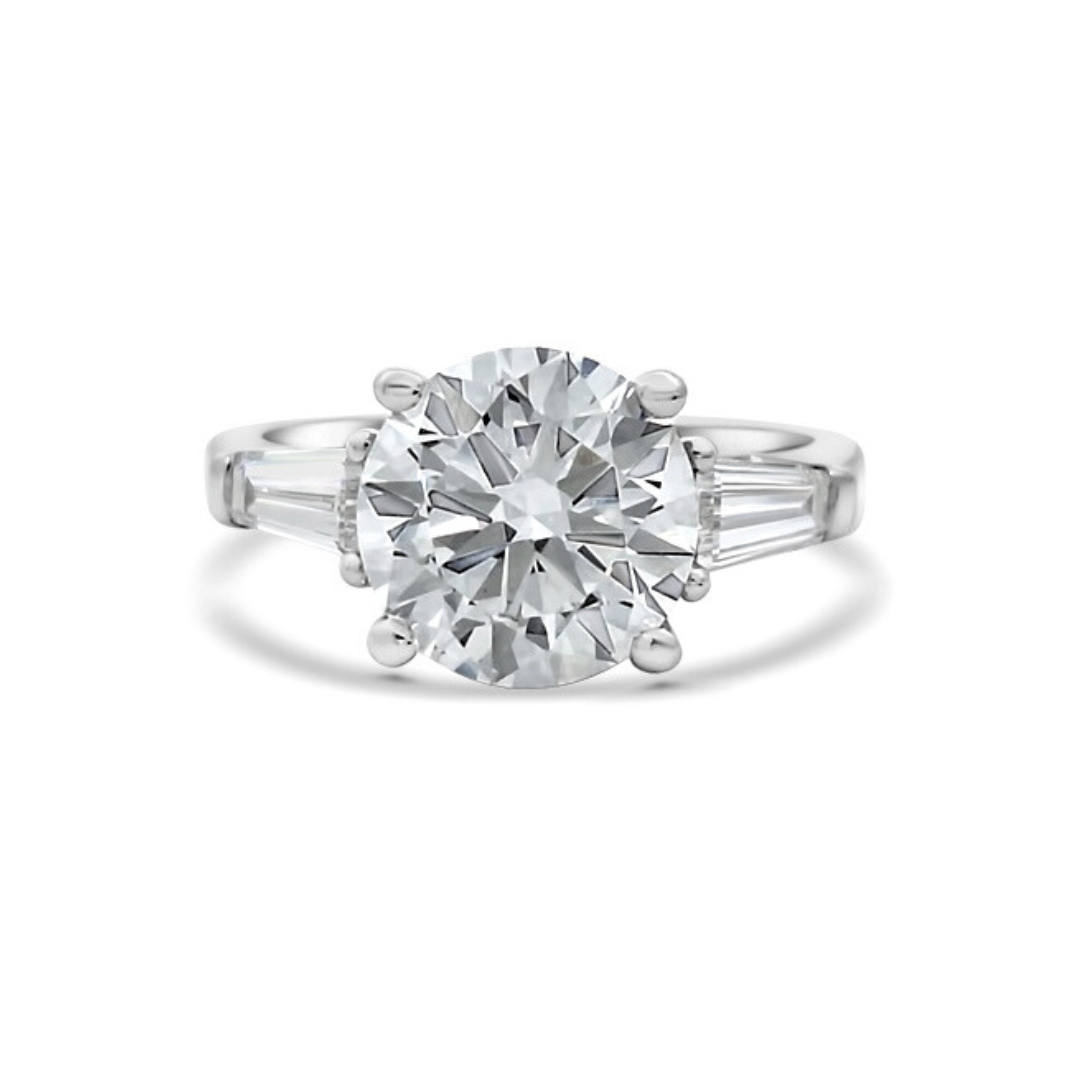 White Gold Ethical Diamond Three Stone Ring 3.50ct