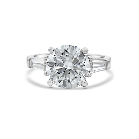White Gold Ethical Diamond Three Stone Ring 3.50ct