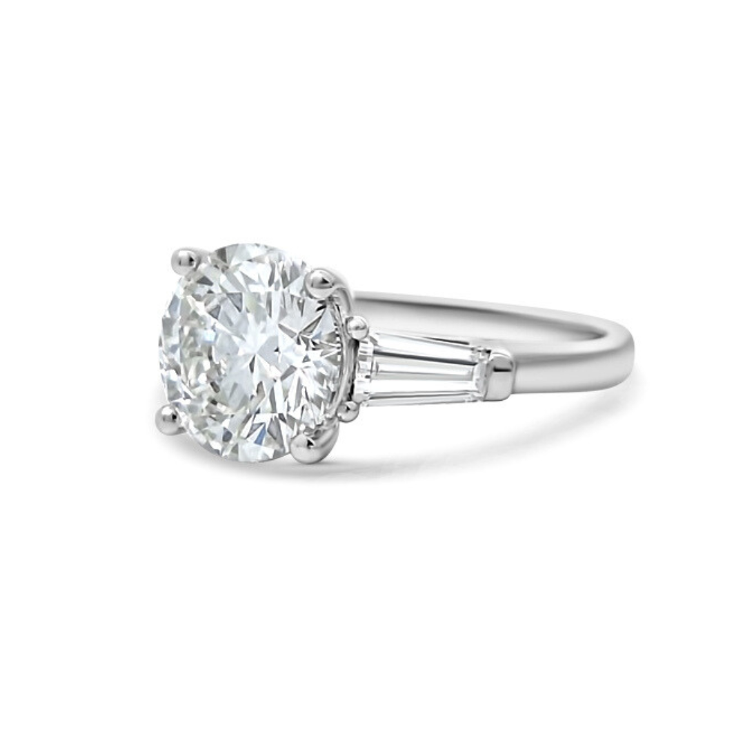 White Gold Ethical Diamond Three Stone Ring 3.50ct