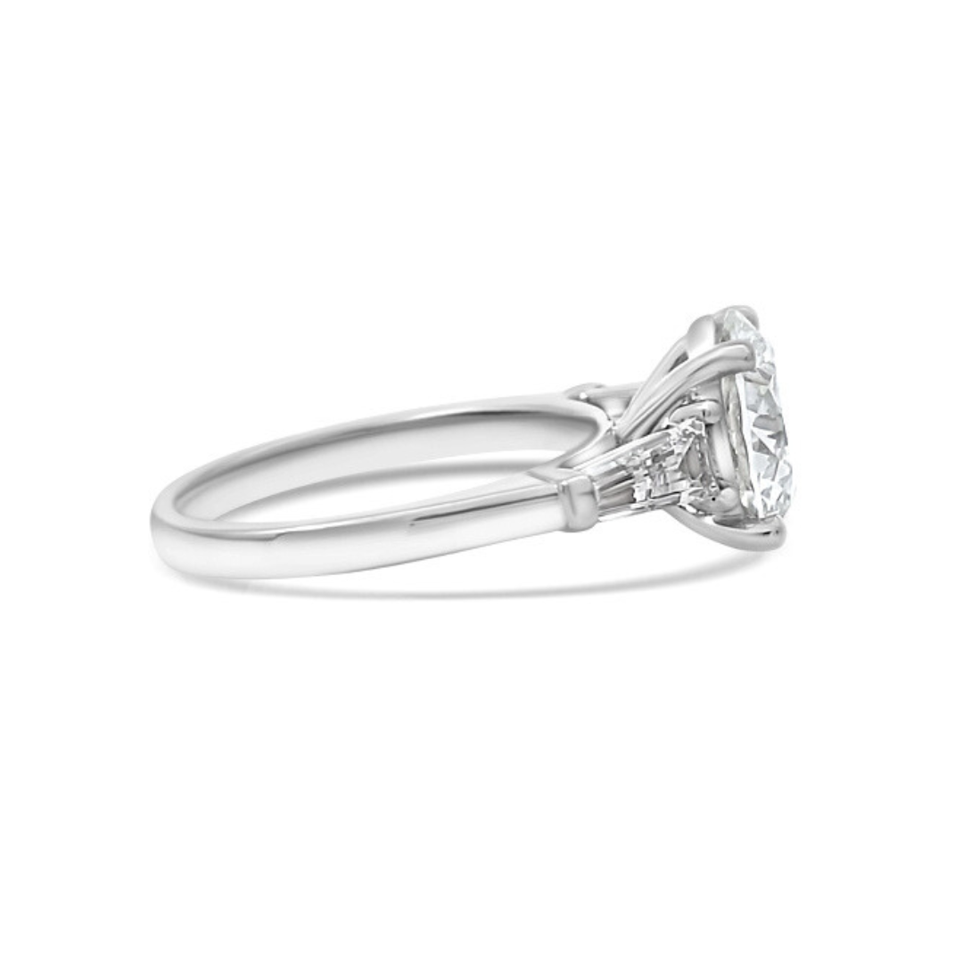 White Gold Ethical Diamond Three Stone Ring 3.50ct