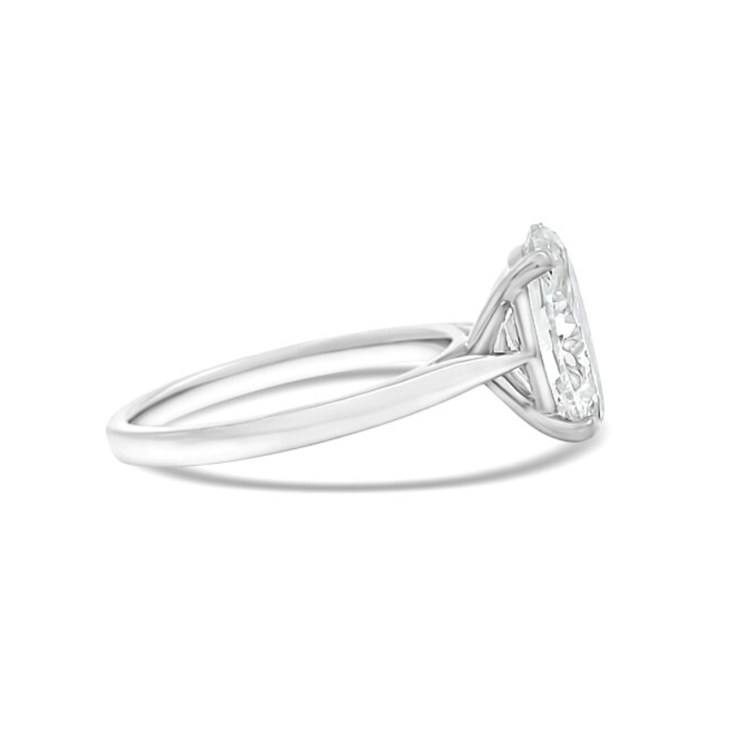 White Gold Ethical Diamond Oval Ring 3.00ct
