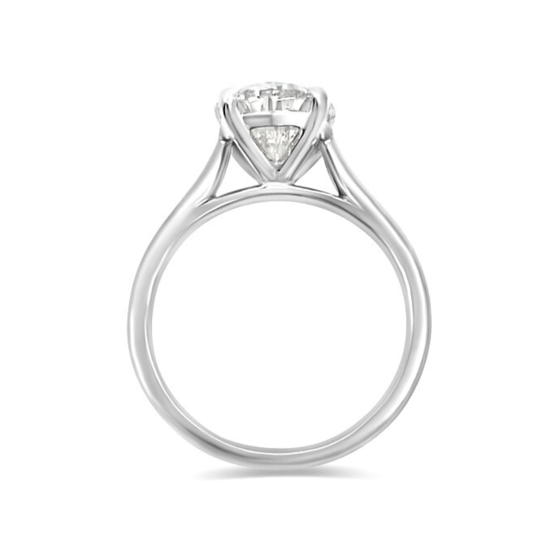 White Gold Ethical Diamond Oval Ring 3.00ct