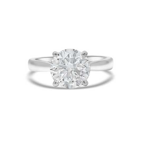 White Gold Ethical Diamond Solitaire Ring 2.50ct