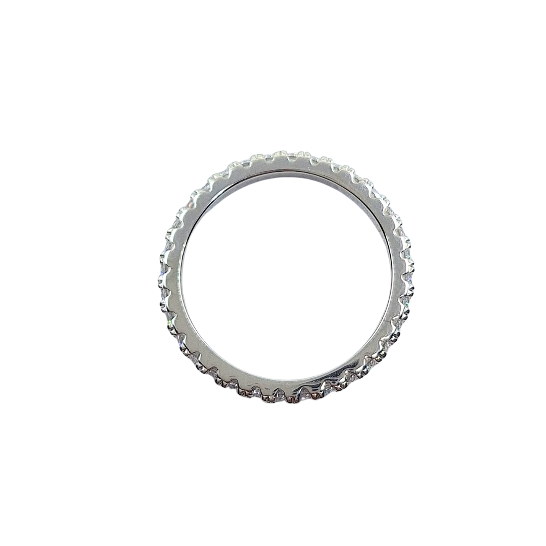 Silver Cubic Zirconia Full Eternity Ring