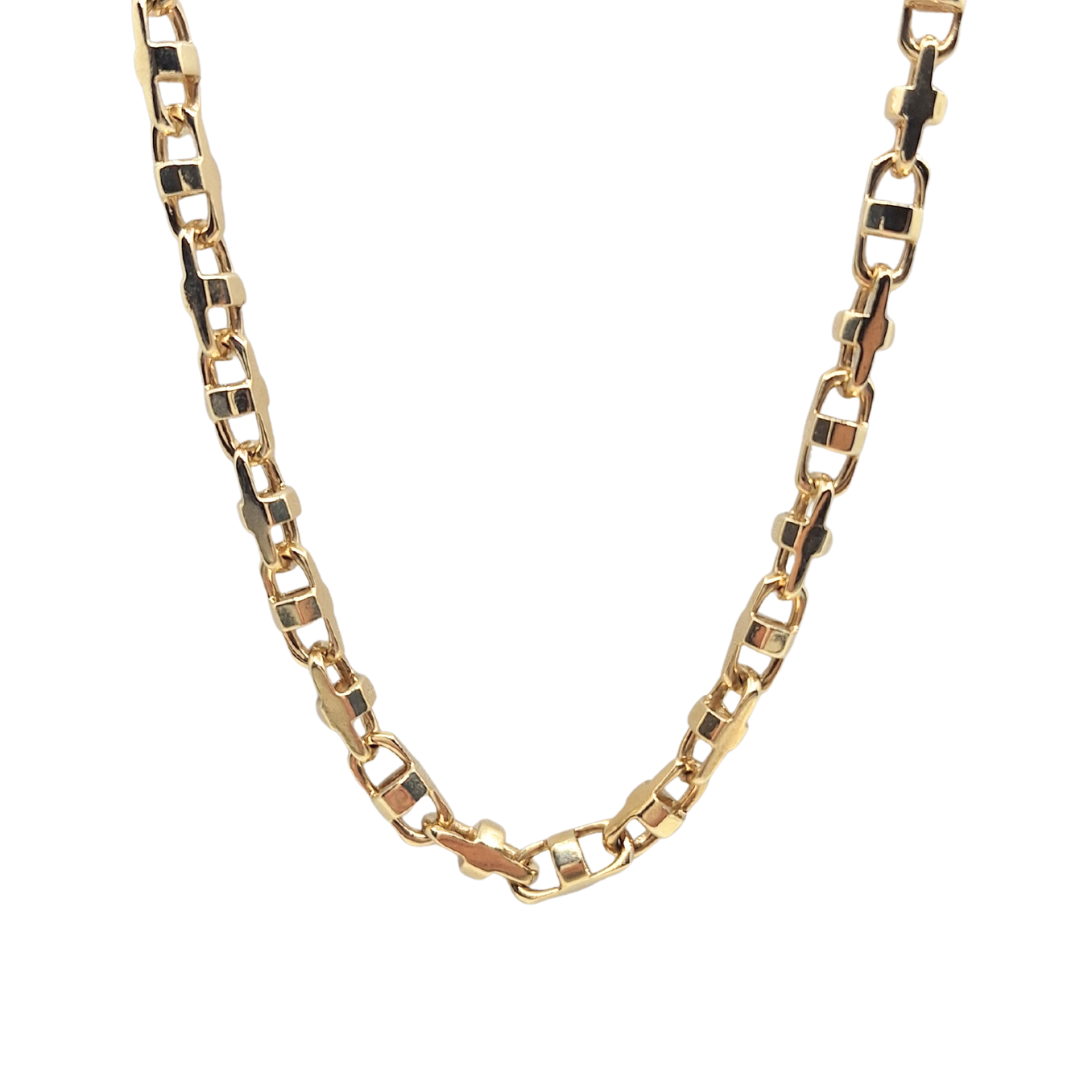 9ct Yellow Gold Marine Link Chain 24"