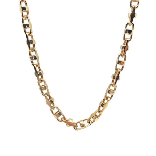 9ct Yellow Gold Marine Link Chain 24"