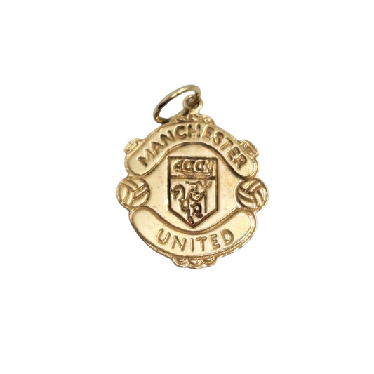 9ct Yellow Gold Manchester United Pendant