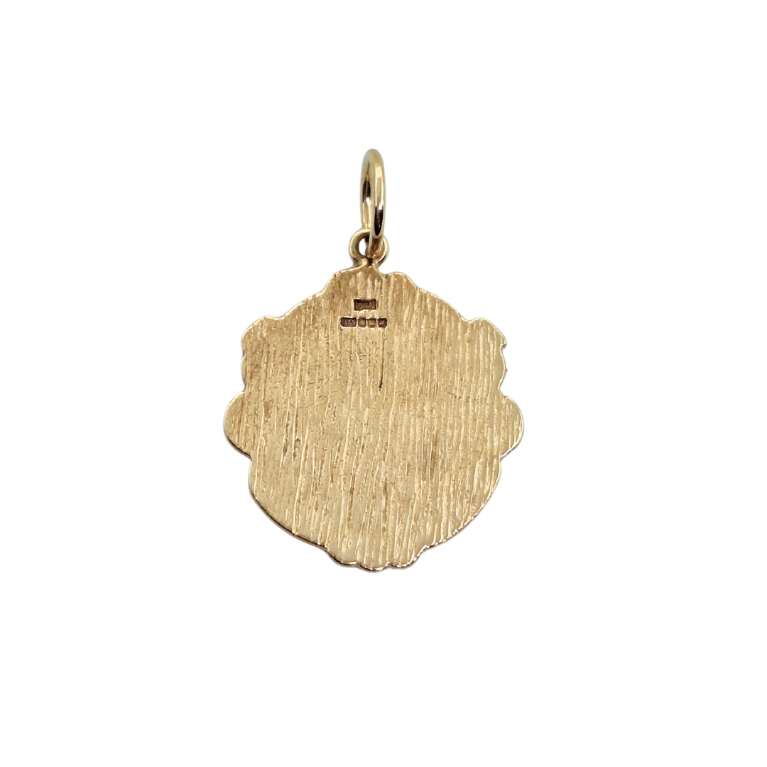 9ct Yellow Gold Manchester United Pendant