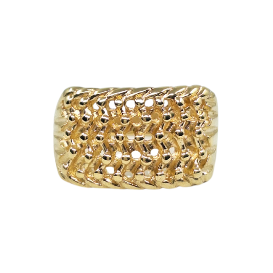 9ct Yellow Gold Keeper Ring