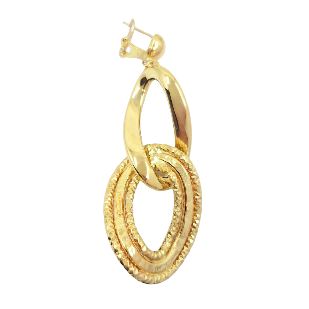 18ct Yellow Gold Drop Earrings