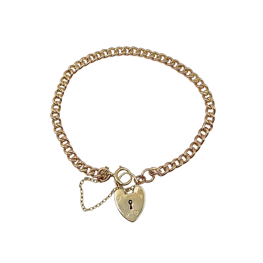 9ct Yellow Gold Charm Bracelet 8"