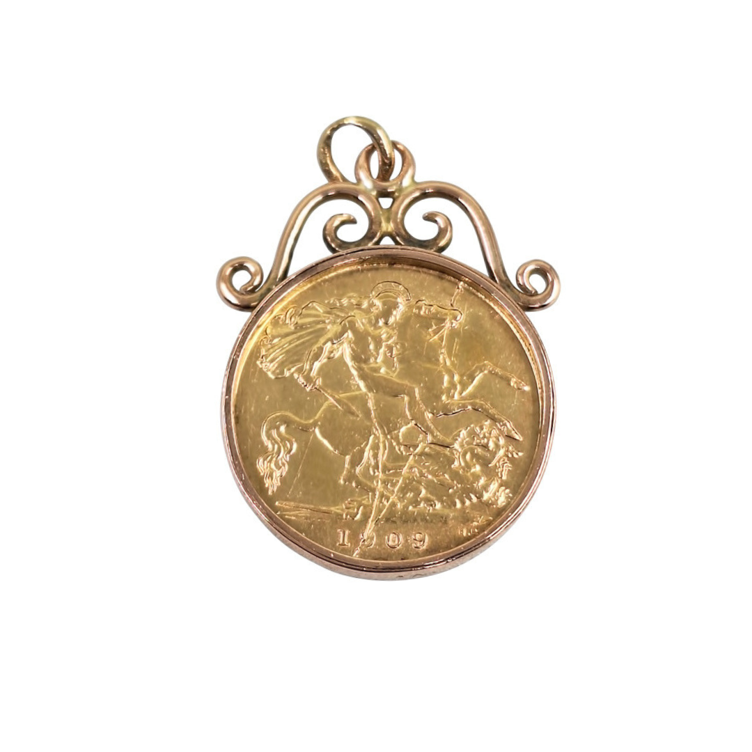 Half Sovereign Pendant 1909