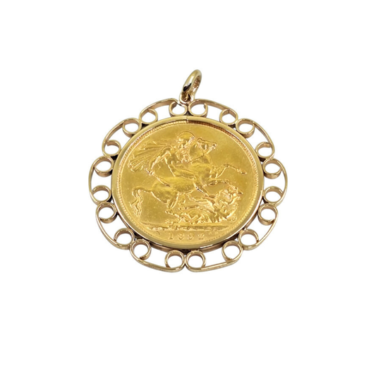 Full Sovereign Pendant 1892