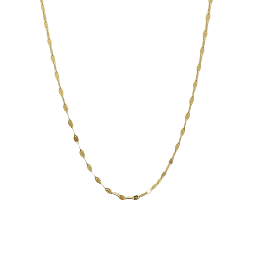 9ct Yellow Gold Delicate Fancy Link Chain 18"